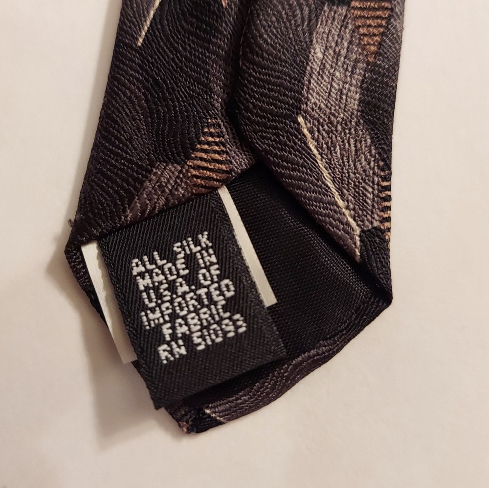 Vintage Allyn Saint George silk extra long tie - made in the USA - Picture 6 of 8